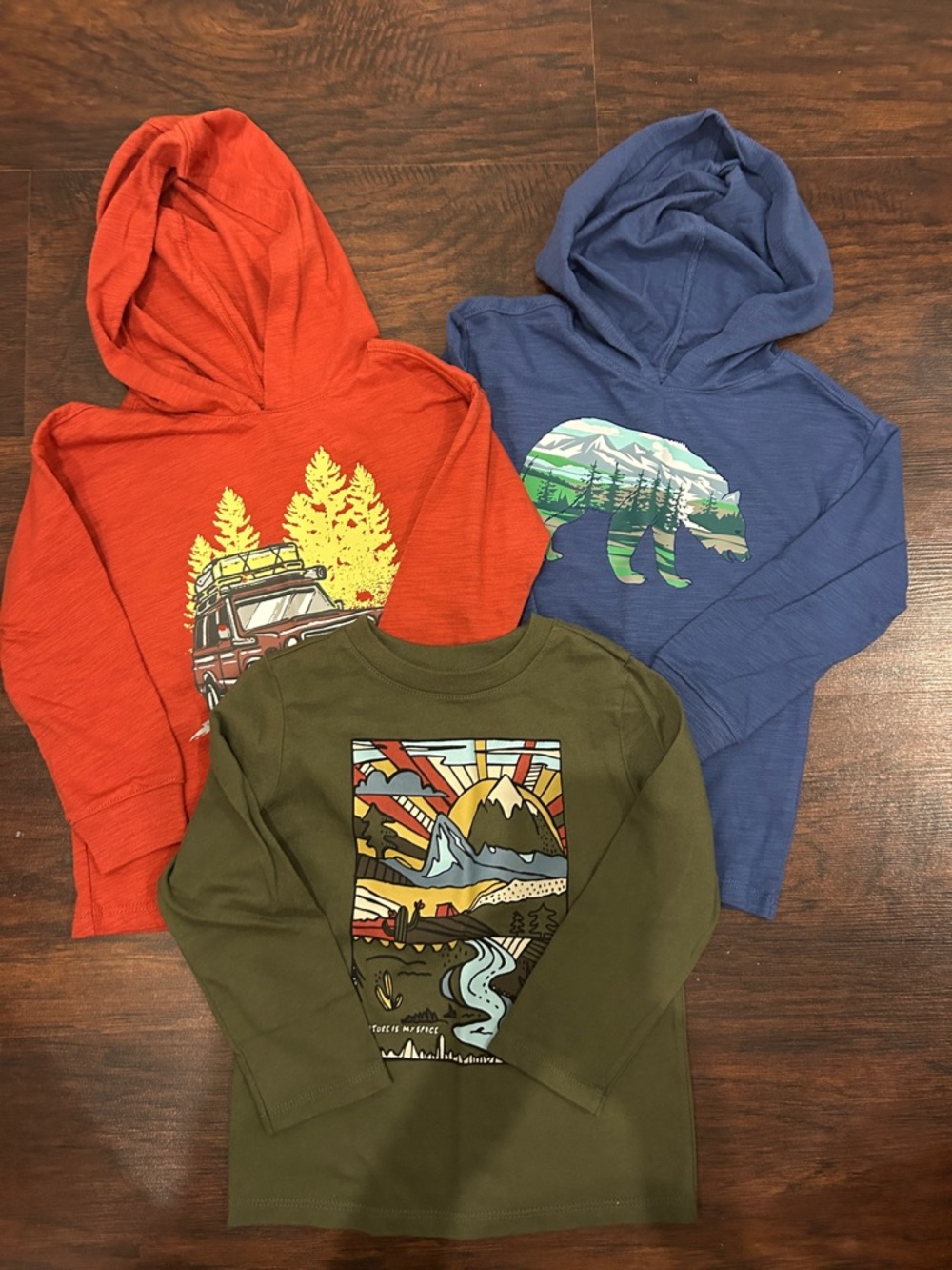 Set of 3 Toddler Boy’s Garanimals Long Sleeve Tees Sz 3T